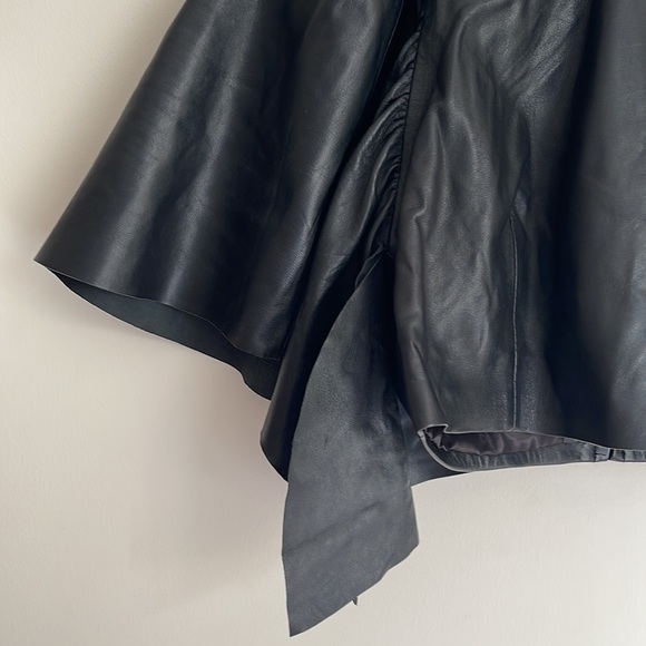 ZARA | Leather Capsule Collection batwing top - Picture 4 of 11